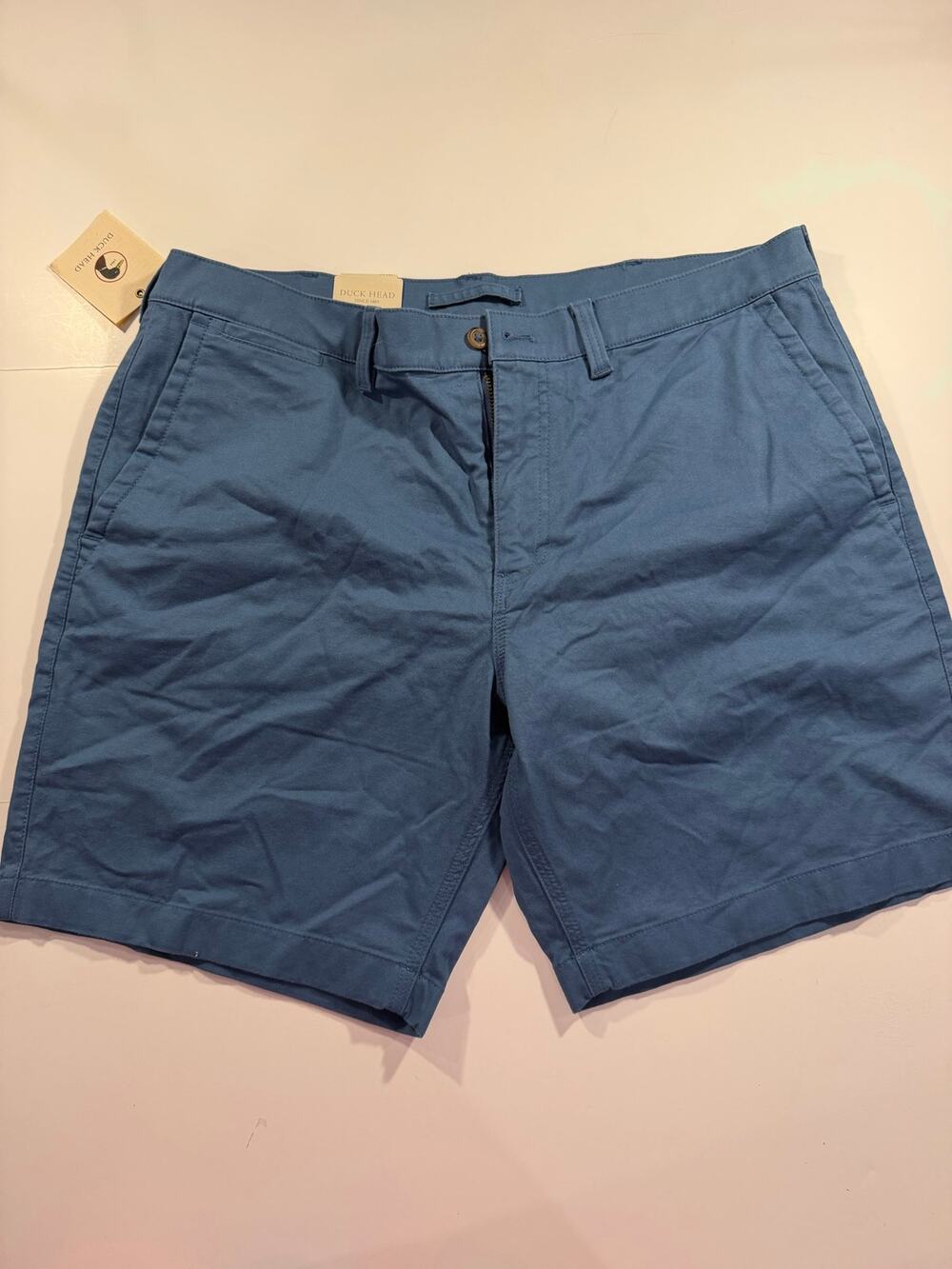 Duck Head Men’s Blue Chino Shorts NWT Cotton Stretch Size 36